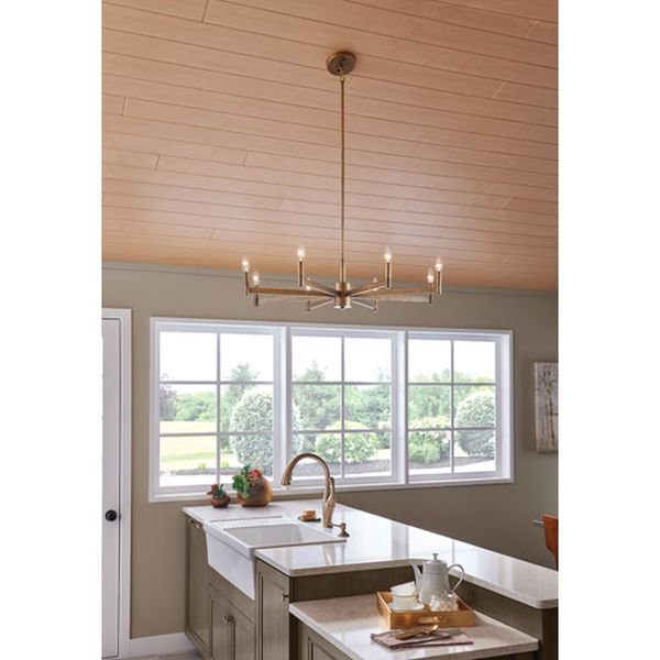 【KICHLER】アメリカ・デザインシャンデリア「Erzo」8灯(W900×H230-1220mm)