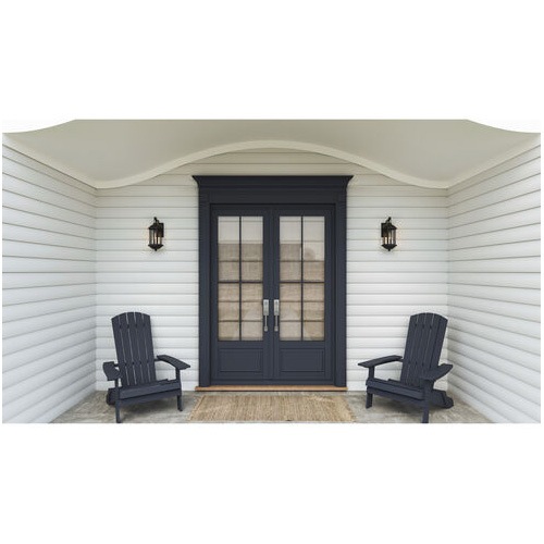 【QUOIZEL】アメリカ・デザイン照明 アウトドア ウォールライト 1灯「Crestfield」ブラック（W170×D180×H380mm）