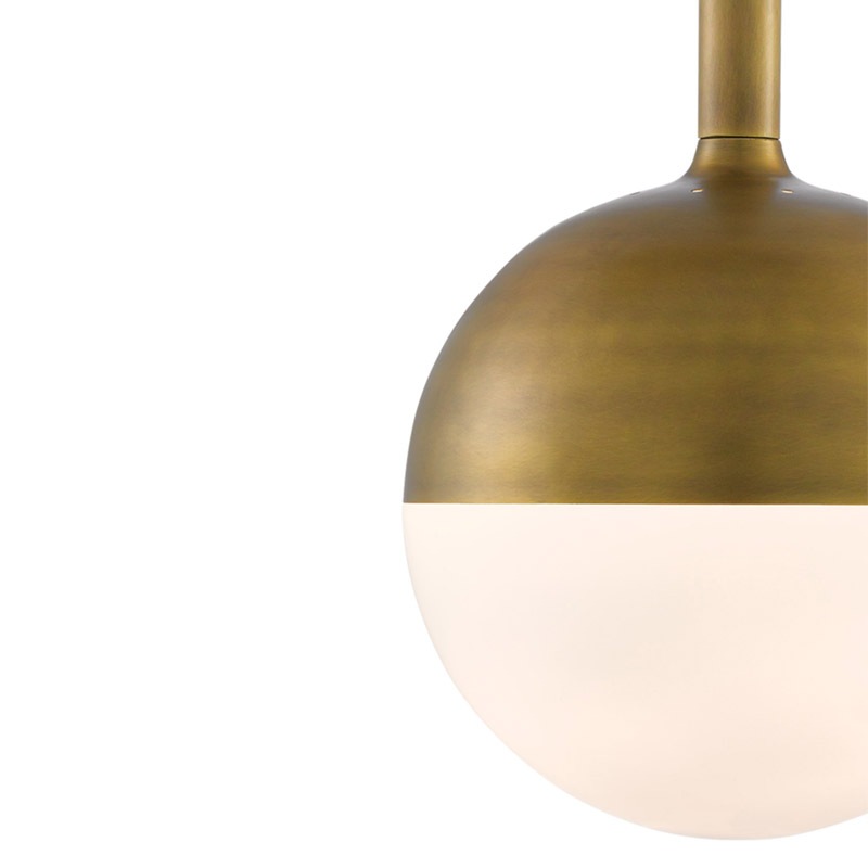 【CURREY】アメリカ・ペンダントライト 1灯「Moonward」アンティークゴールド（φ355×H749mm）