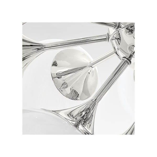 【Visual Comfort】アメリカ・デザイン照明 モダンシャンデリア「Cristol Large Tiered Chandelier」17灯・シルバー（W787×H864mm）