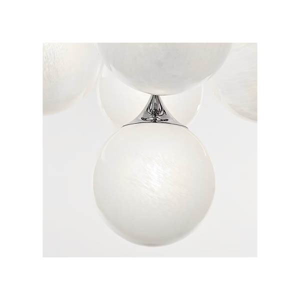 【Visual Comfort】アメリカ・デザイン照明 モダンシャンデリア「Cristol Large Tiered Chandelier」17灯・シルバー（W787×H864mm）