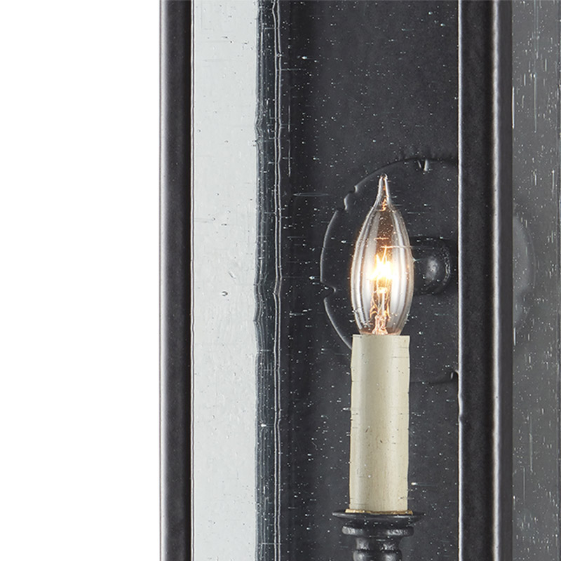 【CURREY】アメリカ・アウトドア ウォールライト 1灯「Giatti」S ブラック(W180×D130×H600mm)