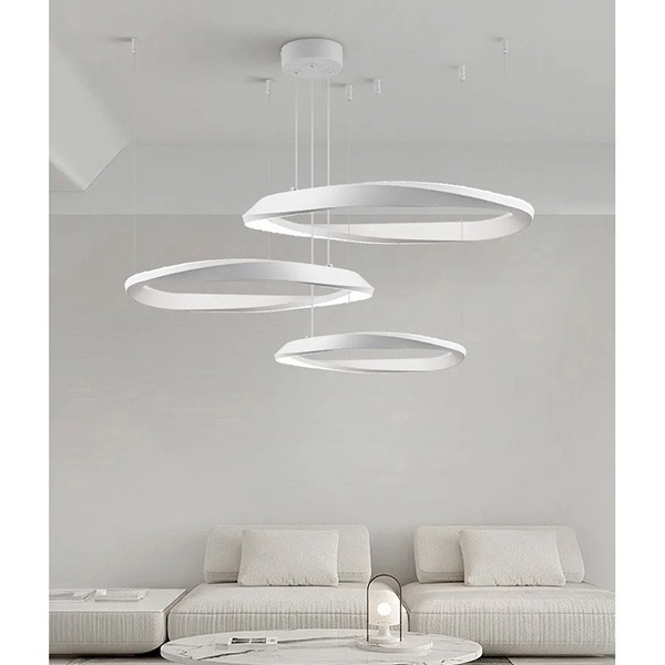 フープ照明　モダンペンダントライト　ホワイト　1～3ring（φ400～800mm）
