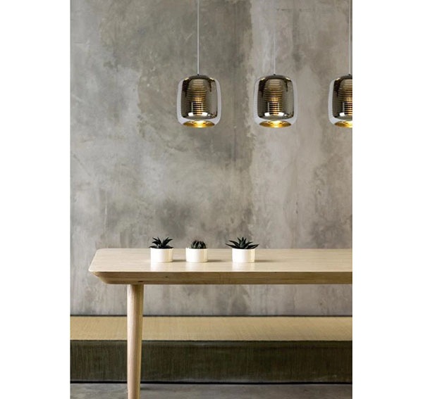 【LUCIDE】ベルギー ペンダントライト「ERYN」Silver 3灯(W880×D200×H100mm)