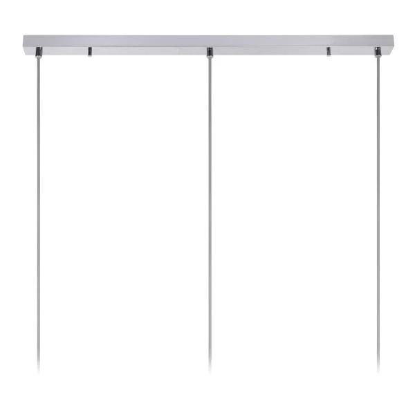 【LUCIDE】ベルギー ペンダントライト「ERYN」Silver 3灯(W880×D200×H100mm)