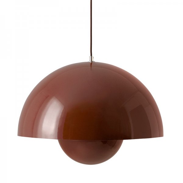 【&Tradition】デンマーク・北欧デザイン照明「Flowerpot VP2 pendant」ペンダントライト レッドブラウン(Φ500×H360mm)