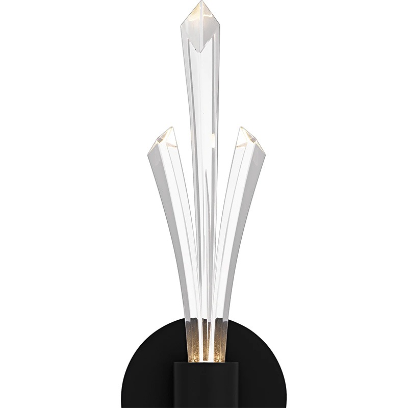 【QUOIZEL】アメリカ・デザイン照明 LEDウォールライト「Cecily」ブラック（W120×D130×H570mm）