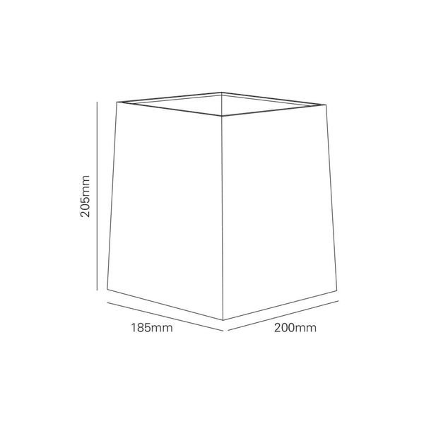 【MARETTI】オランダ・ウォールライト・テーブルライト シェード単品「KLAAR」 WHITE(W200×D185×H205mm)