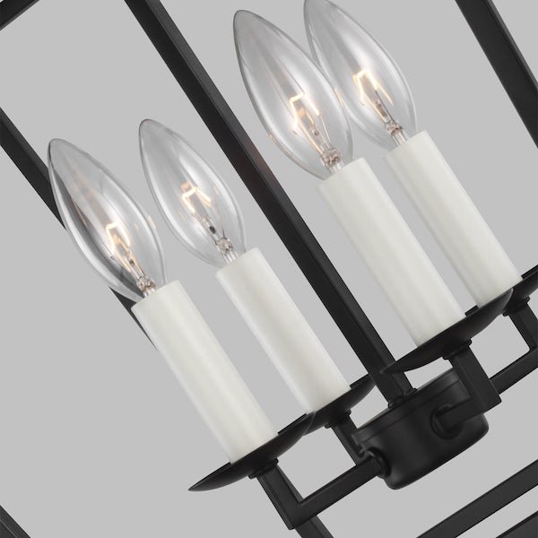 【GENERATION LIGHTING】アメリカ・Sea Gull Collectionペンダントライト「Dianna」4灯 ブラック (W318×D318×H458mm)