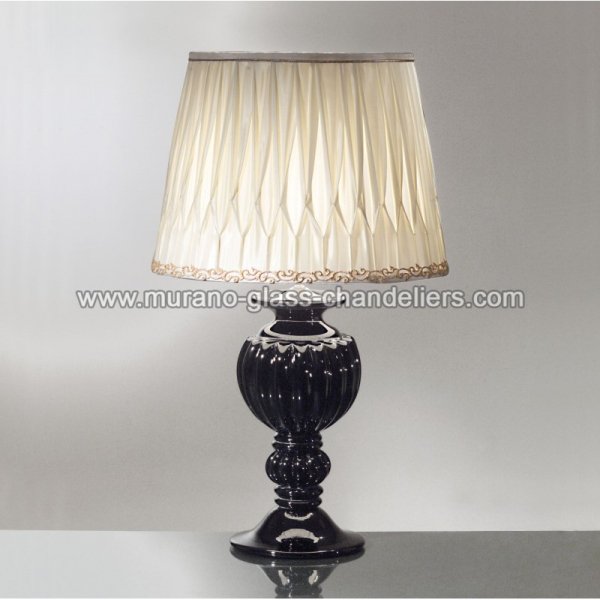 【MURANO GLASS CHANDELIERS】イタリア・ヴェネチアンガラステーブルライト1灯「TERSICORE」（W400×H690mm）