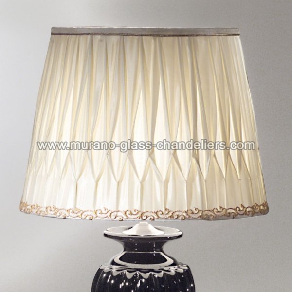 【MURANO GLASS CHANDELIERS】イタリア・ヴェネチアンガラステーブルライト1灯「TERSICORE」（W400×H690mm）