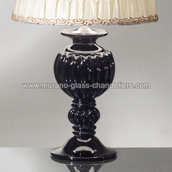 【MURANO GLASS CHANDELIERS】イタリア・ヴェネチアンガラステーブルライト1灯「TERSICORE」（W400×H690mm）