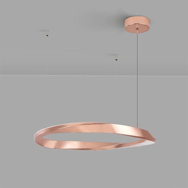 フープ照明　モダンペンダントライト　ローズゴールド　1～3ring（φ400～800mm）