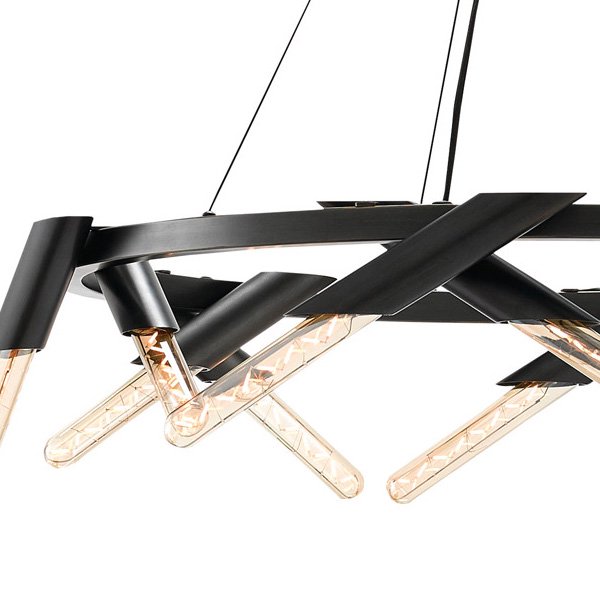 【CURREY】アメリカ・「LUCIOLE CHANDELIER」デザインシャンデリア12灯 (φ860×H720mm)