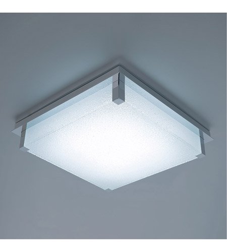 【Modern Forms】アメリカ・デザイン照明シーリングライト「Vodka」 LED クローム（W355×D355×H73mm）