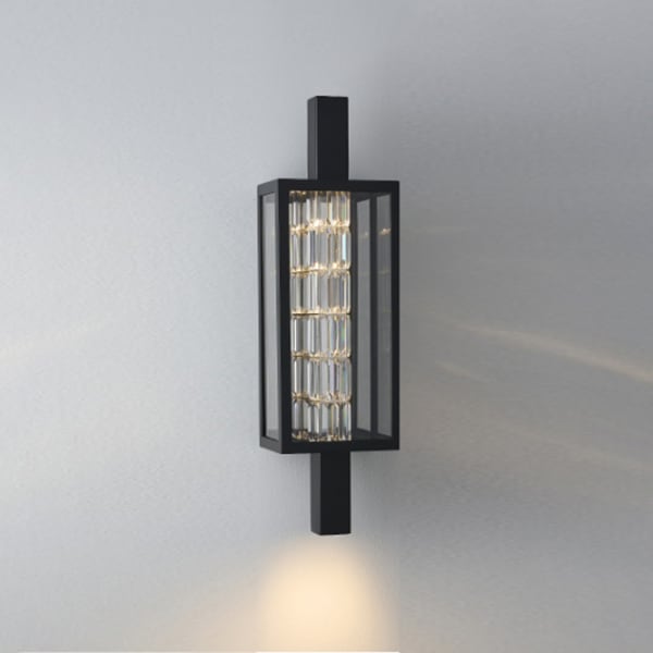 【ALLEGRI】アメリカ・アウトドアウォールライト「Colonna」マットブラック(W229×H787×D203mm)