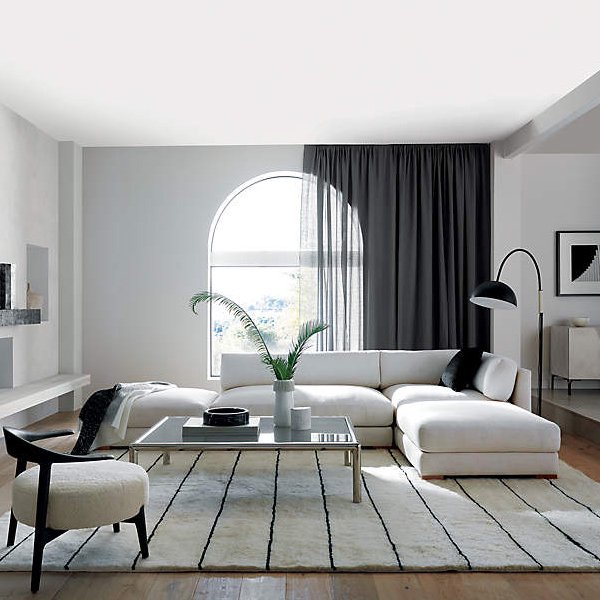 アーチ型フロアライト ホワイト・ブラック