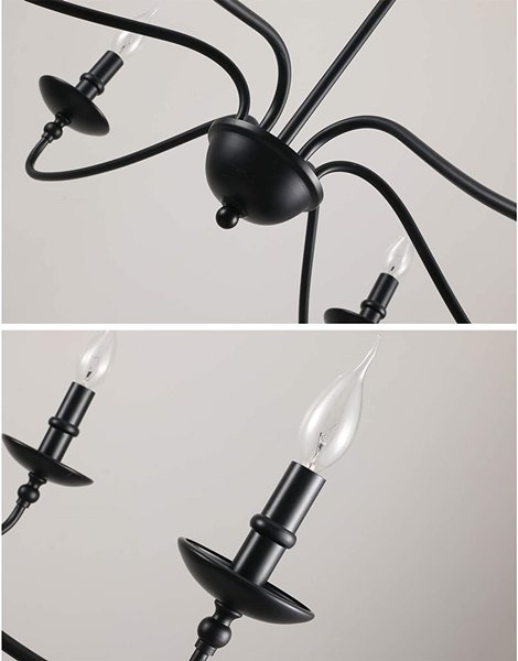 SEOL-LIGHT】クラシックシャンデリア6灯ゴールド/ブラック (Φ920