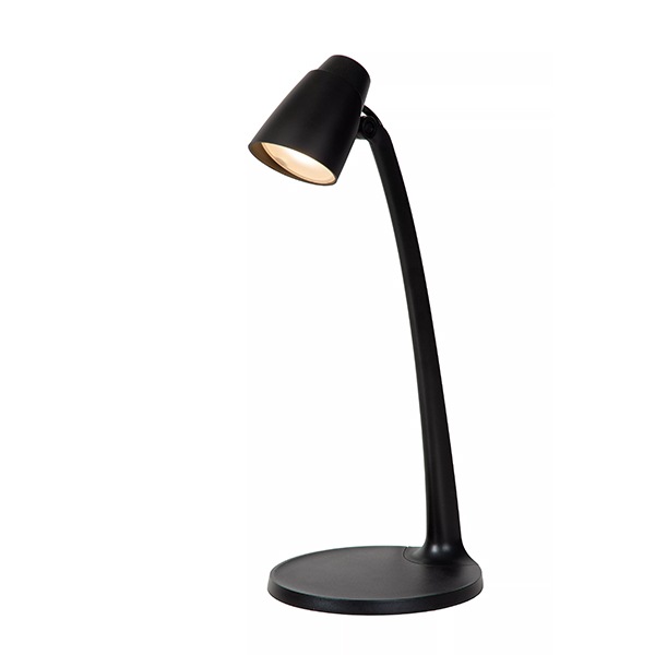【LUCIDE】ベルギー デザイン照明 テーブルライト「LUDO」Black（φ191×H402×D156mm）