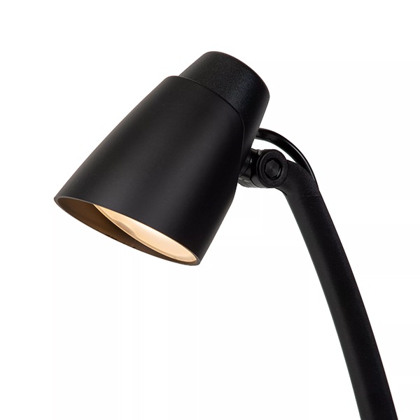 【LUCIDE】ベルギー デザイン照明 テーブルライト「LUDO」Black（φ191×H402×D156mm）