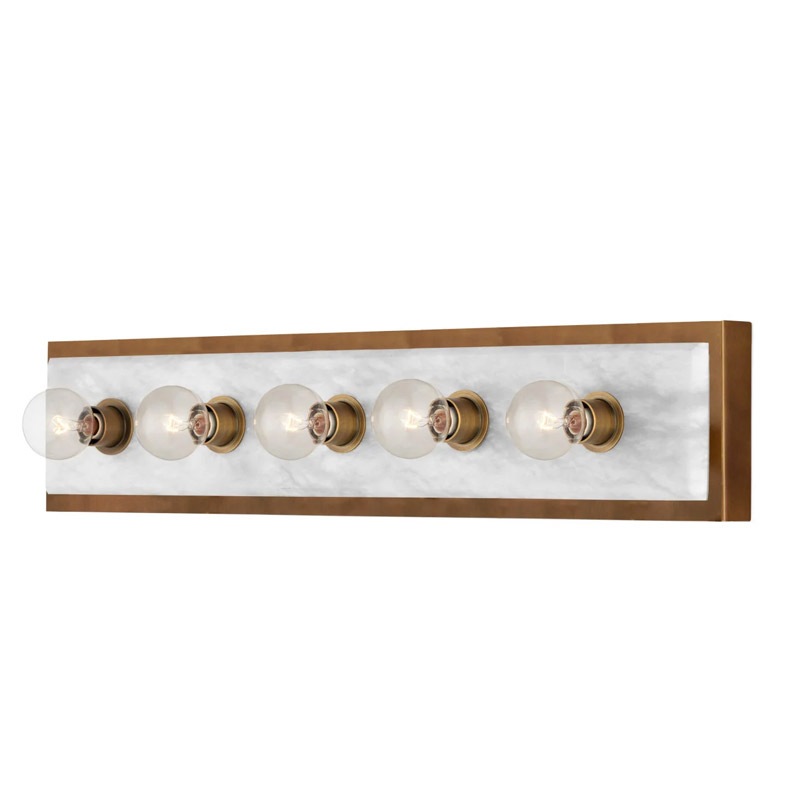 【CURREY】アメリカ・ウォールライト 5灯「Berdine」アンティークゴールド（W127×D70×H635mm）