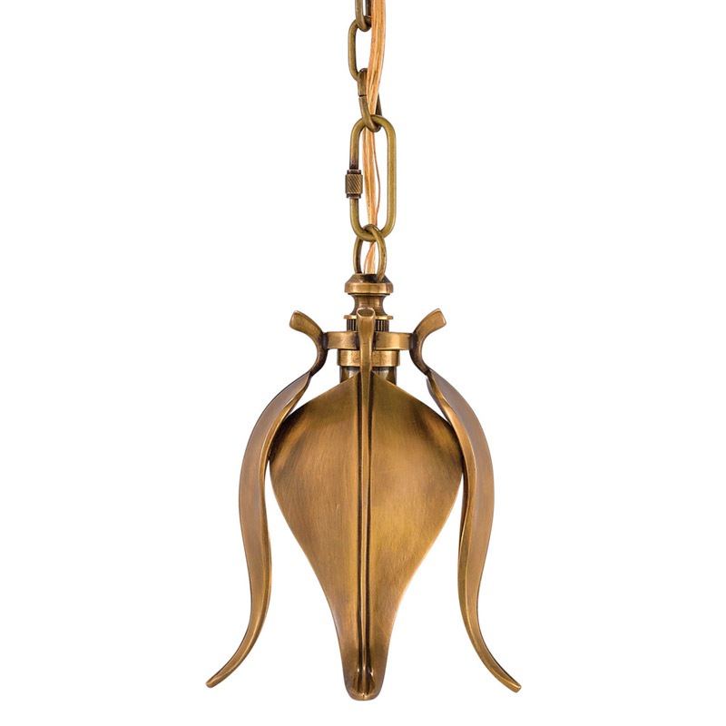 【CURREY】アメリカ・ペンダントライト 1灯「Iota」アンティークゴールド（φ152×H222mm）