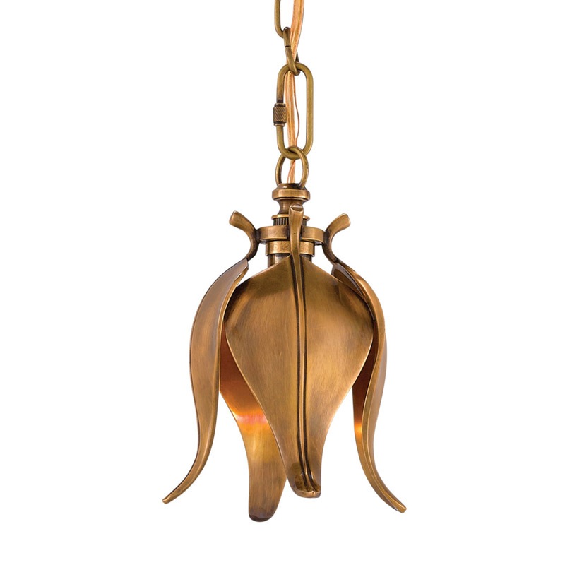 【CURREY】アメリカ・ペンダントライト 1灯「Iota」アンティークゴールド（φ152×H222mm）