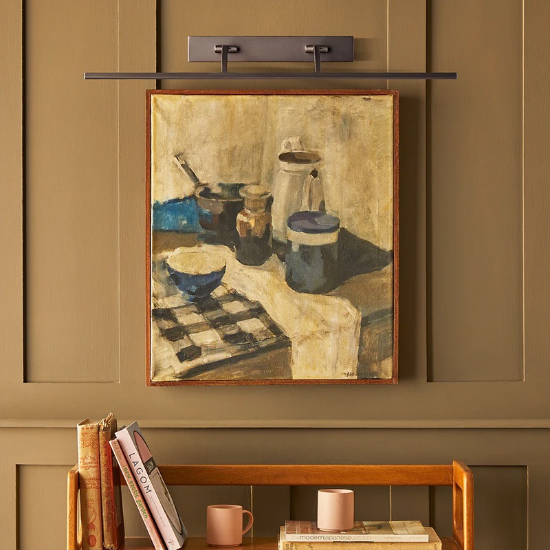 【Pooky】イギリス・デザイン照明「blake-larger」ピクチャーライト ブロンズ（W755×D160mm）