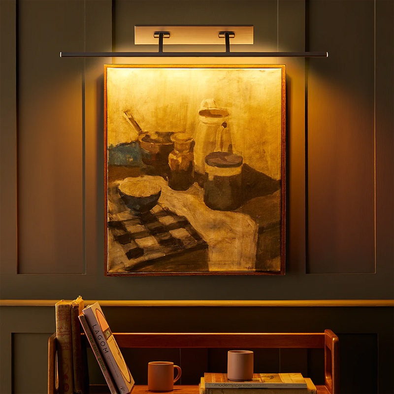 【Pooky】イギリス・デザイン照明「blake-larger」ピクチャーライト ブロンズ（W755×D160mm）