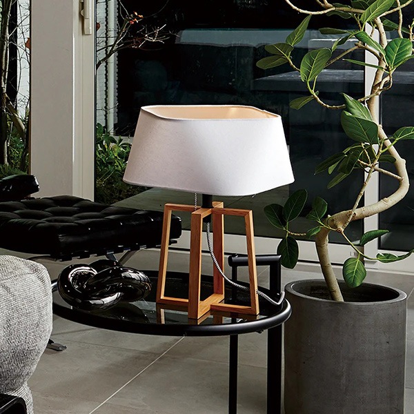 エスプレッソ3テーブルランプ「Espresso 3-table lamp」1灯 ホワイト／ブラウン（Ф340×H350mm）