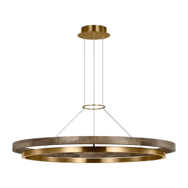 【TECH LIGHTING】アメリカ・モダン照明 ペンダントライト　「Grace 48 Chandelier」LED照明 ゴールド／ブラウン（Φ1220×H97mm）