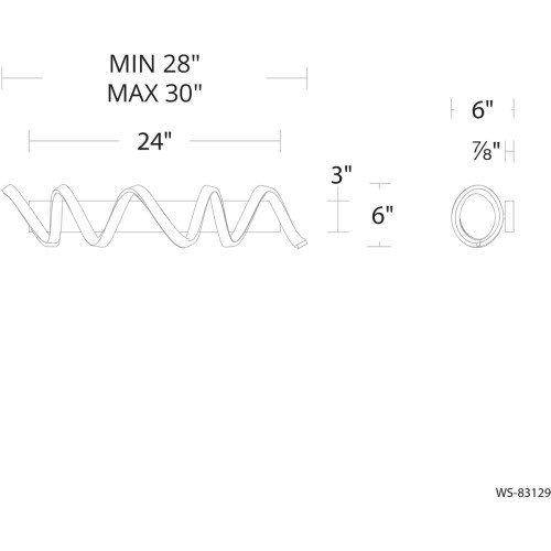【WAC LIGHTING】ウォールライト「Marques」1灯（L762×W152×H152mm）