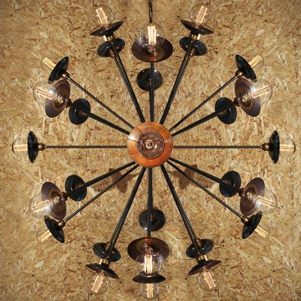 【Mullan】アイルランド・「TOKYO SPUTNIK」シャンデリア29灯(W1100×H1200mm)*