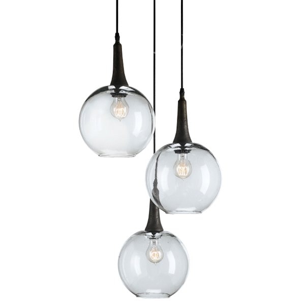 【CURREY】アメリカ・デザイン照明 ペンダントライト「BECKETT TRIO PENDANT」 3灯 (W425×H~1310mm)