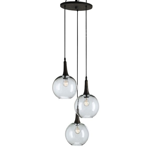 【CURREY】アメリカ・デザイン照明 ペンダントライト「BECKETT TRIO PENDANT」 3灯 (W425×H~1310mm)