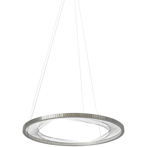 【TECH LIGHTING】アメリカ・ペンダントライト「INTERLACE」1灯Satin Nickel（W760×L760×H30-3710mm）