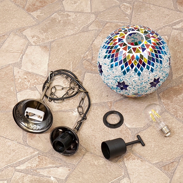 ジョルダン モザイクペンダントランプ(S) 1灯（φ200×H1040mm） | EL JEWEL