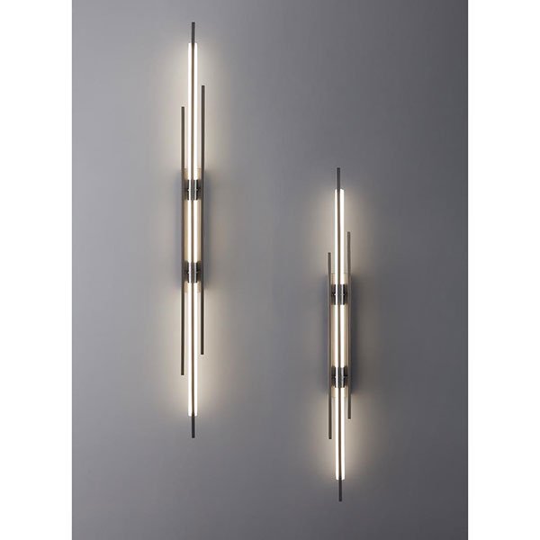 インテリア照明 モダンLEDウォールライト ブラック／ゴールド（W70×H800～1000mm）