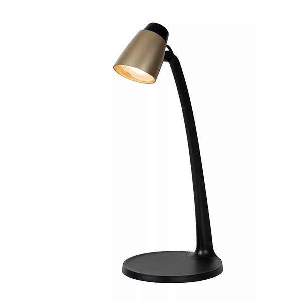 【LUCIDE】ベルギー デザイン照明 テーブルライト「LUDO」Gold(φ191×H402×D156mm)