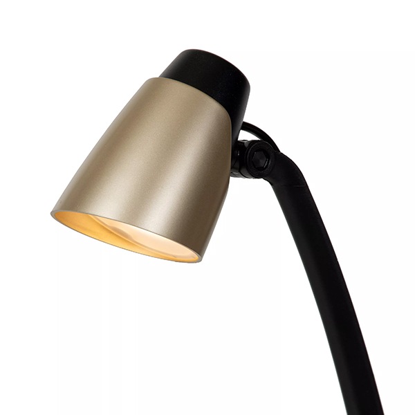 【LUCIDE】ベルギー デザイン照明 テーブルライト「LUDO」Gold(φ191×H402×D156mm)