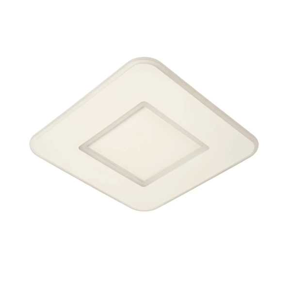 【LUCIDE】ベルギー デザイン照明 シーリングライト「AXELLE」White（W394×D394×H46mm）