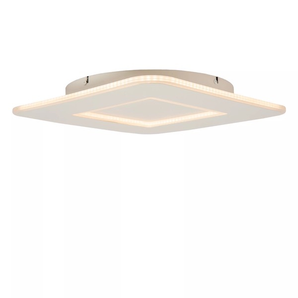 【LUCIDE】ベルギー デザイン照明 シーリングライト「AXELLE」White（W394×D394×H46mm）