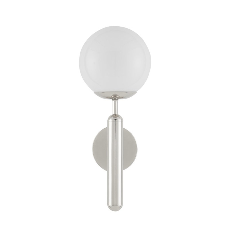 【CURREY】アメリカ・ウォールライト 1灯「Barbican」クローム（W165×D190×H430mm）