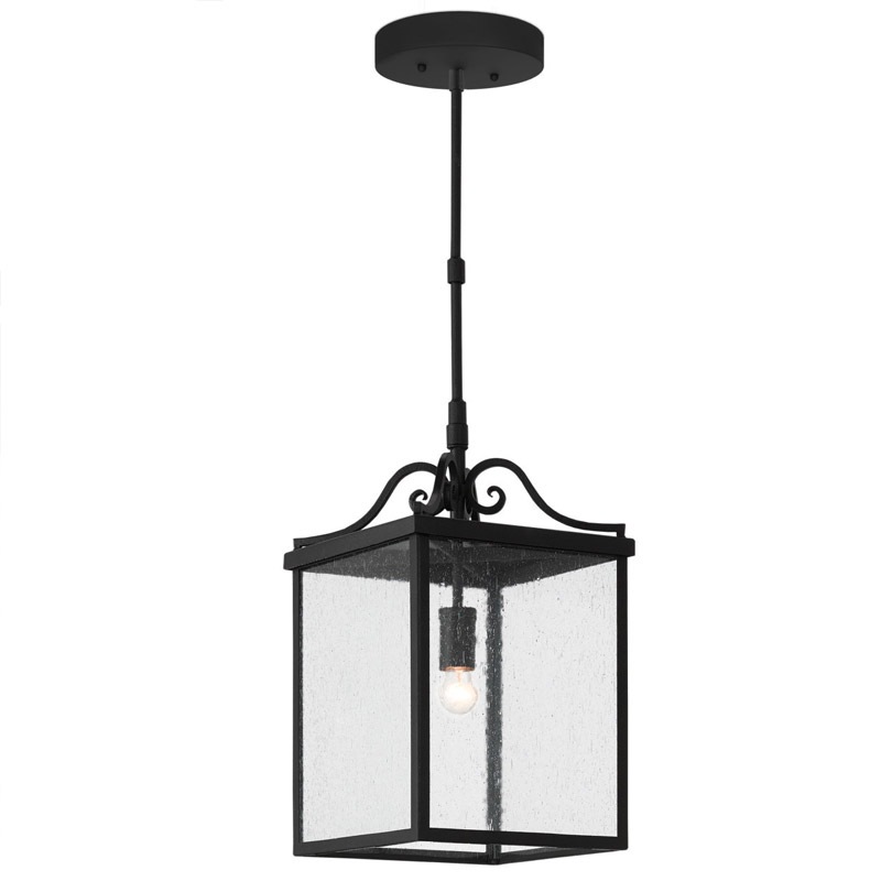 【CURREY】アメリカ・アウトドア ランタン ペンダントライト 1灯「Giatti」S ブラック（W310×D310×H610mm）