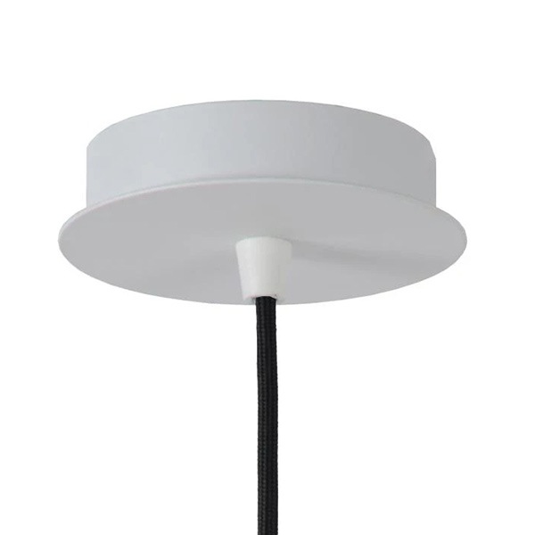 【LUCIDE】ベルギー　デザイン照明　ペンダントライト「MALUNGA」White　1灯（φ250×H200mm）