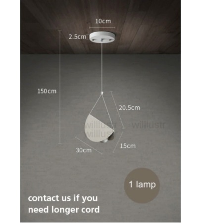 【リーズナブル】【willlustr】デザイン照明 1灯