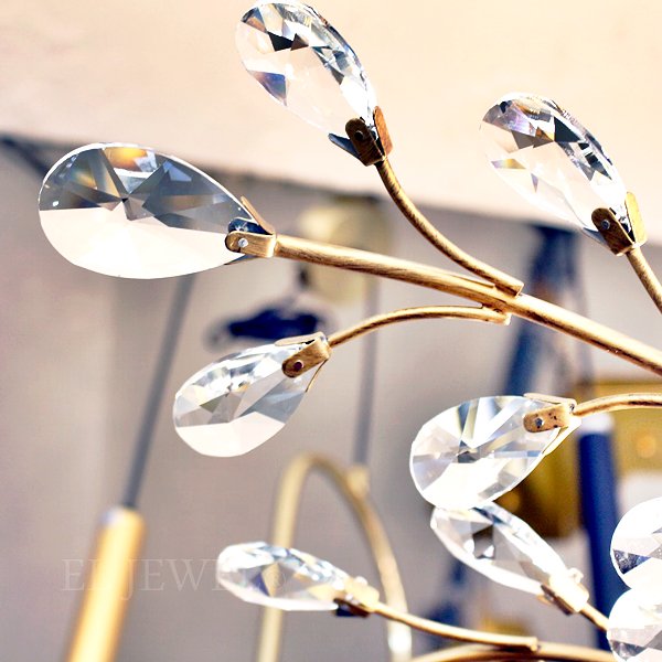 デザイン照明 リーフシーリングライト 5灯 アンティークゴールド（Φ800