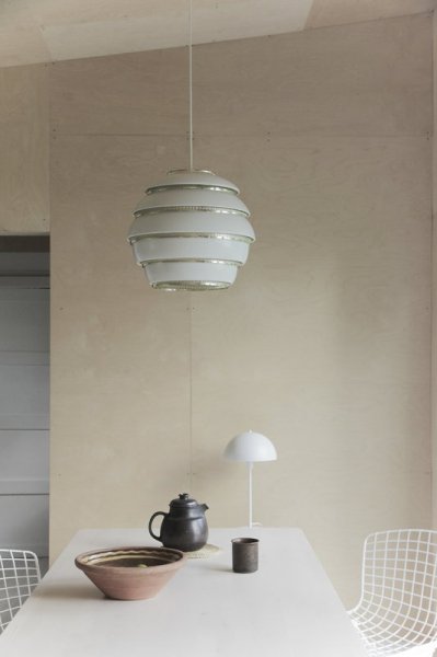 Artek】「Aalto pendant A331 Beehive, white - chrome」デザイン照明