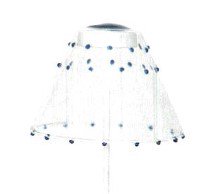 【50％OFF！アウトレット大特価セール】 【2台在庫有！】【zafferano】イタリア・ガラスカバー LED充電式テーブルライト スワップ プロ用 ブルー （Φ130×90mm）
