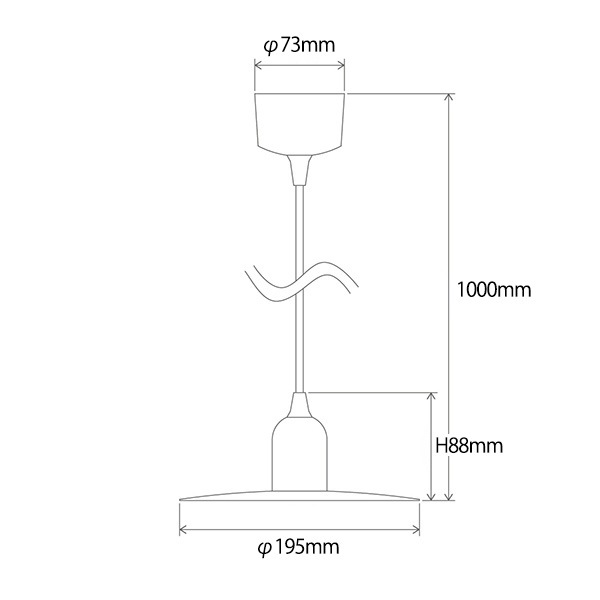 【国内メーカー】デザイン照明「muni」フラットシェードペンダントライト　ゴールド（φ195×H88mm）